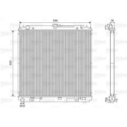 radiatorius, variklio aušinimas
                                VALEO                                                701610,
