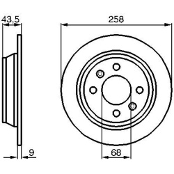 stabdžių diskas (1vnt)
                                BOSCH                                0986478374, BOSCH, 0986478374, 