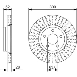 stabdžių diskas (1vnt)
                                BOSCH                                0986479D38, BOSCH, 0986479D38, 