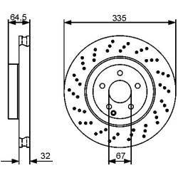 stabdžių diskas (1vnt)
                                BOSCH                                0986479413, BOSCH, 0986479413, 