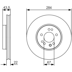 stabdžių diskas (1vnt)
                                BOSCH                                0986479S15, BOSCH, 0986479S15, 