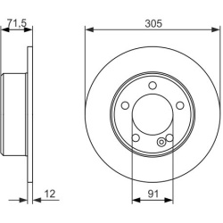 stabdžių diskas (1vnt)
                                BOSCH                                0986479714, BOSCH, 0986479714, 