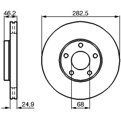 stabdžių diskas (1vnt)
                                BOSCH                                0986479C81, BOSCH, 0986479C81, 