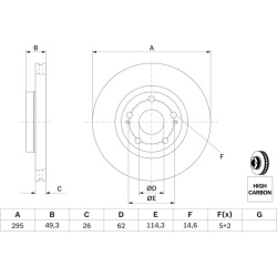 stabdžių diskas (1vnt)
                                BOSCH                                0986479454, BOSCH, 0986479454, 