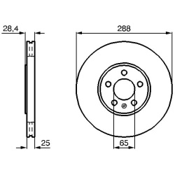 stabdžių diskas (1vnt)
                                BOSCH                                0986478619, BOSCH, 0986478619, 