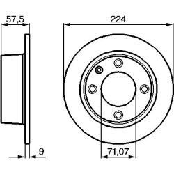 stabdžių diskas (1vnt)
                                BOSCH                                0986478604, BOSCH, 0986478604, 