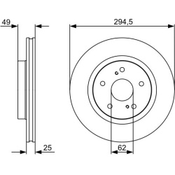 stabdžių diskas (1vnt)
                                BOSCH                                0986479559, BOSCH, 0986479559, 