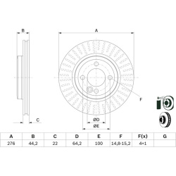 stabdžių diskas (1vnt)
                                BOSCH                                0986479B39, BOSCH, 0986479B39, 