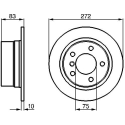 stabdžių diskas (1vnt)
                                BOSCH                                0986478439, BOSCH, 0986478439, 
