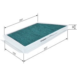 filtras, salono oras FILTER+
                                BOSCH                                0986628535, BOSCH, 09866285