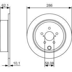 stabdžių diskas (1vnt)
                                BOSCH                                0986479A10, BOSCH, 0986479A10, 
