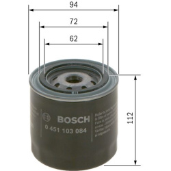 alyvos filtras
                                BOSCH                                0451103084, BOSCH, 0451103084, auto detal