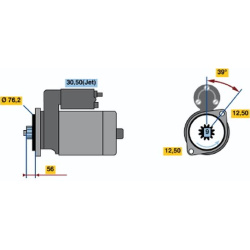Starteris
                                BOSCH                                0001125039, BOSCH, 0001125039, auto detalė