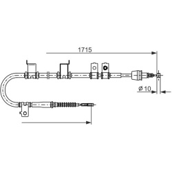 trosas, stovėjimo stabdys
                                BOSCH                                1987482907, BOSCH, 1987482907