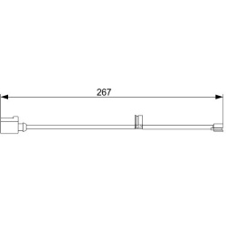 įspėjimo kontaktas, stabdžių trinkelių susidėvėjimas
                                BOSCH                            