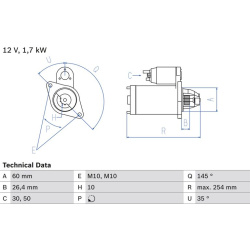 starteris
                                BOSCH                                0 986 021 320, BOSCH, 0986021320, auto detalė