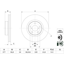 stabdžių diskas (1vnt)
                                BOSCH                                0 986 479 E69, BOSCH, 0986479E6