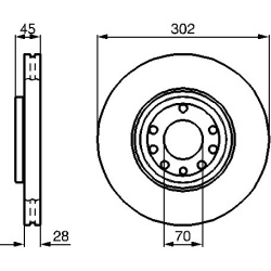 stabdžių diskas (1vnt)
                                BOSCH                                0986479076, BOSCH, 0986479076, 
