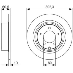 stabdžių diskas (1vnt)
                                BOSCH                                0986479R07, BOSCH, 0986479R07, 
