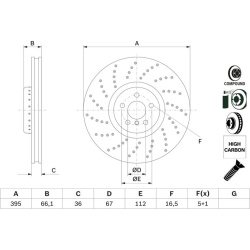 stabdžių diskas (1vnt)
                                BOSCH                                0 986 479 F64, BOSCH, 0986479F6
