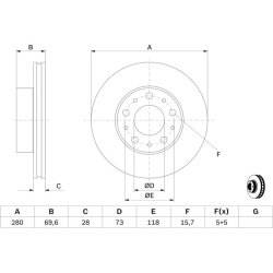 stabdžių diskas (1vnt)
                                BOSCH                                0986479313, BOSCH, 0986479313, 