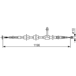 trosas, stovėjimo stabdys
                                BOSCH                                1987477621, BOSCH, 1987477621