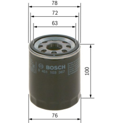 alyvos filtras
                                BOSCH                                0451103367, BOSCH, 0451103367, auto detal