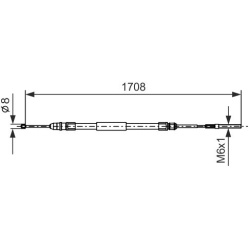 trosas, stovėjimo stabdys
                                BOSCH                                1987477531, BOSCH, 1987477531