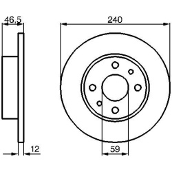 stabdžių diskas (1vnt)
                                BOSCH                                0986478353, BOSCH, 0986478353, 