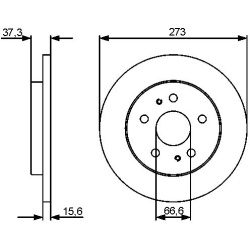 stabdžių diskas (1vnt)
                                BOSCH                                0986479432, BOSCH, 0986479432, 