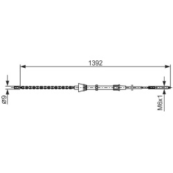 trosas, stovėjimo stabdys
                                BOSCH                                1987477680, BOSCH, 1987477680