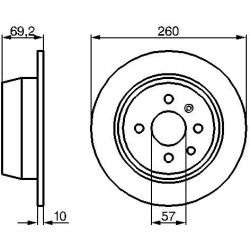 stabdžių diskas (1vnt)
                                BOSCH                                0986478086, BOSCH, 0986478086, 
