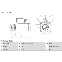 Starteris
                                BOSCH                                0986021820, BOSCH, 0986021820, auto detalė