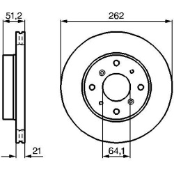 stabdžių diskas (1vnt)
                                BOSCH                                0986478447, BOSCH, 0986478447, 