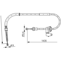 trosas, stovėjimo stabdys
                                BOSCH                                1987482230, BOSCH, 1987482230