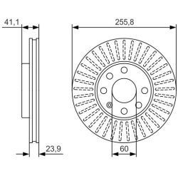 stabdžių diskas (1vnt)
                                BOSCH                                0986479R76, BOSCH, 0986479R76, 