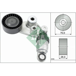 diržo įtempiklis, V formos rumbuotas diržas
                                Schaeffler INA                                