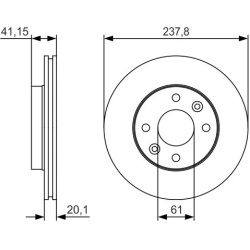 stabdžių diskas (1vnt)
                                BOSCH                                0986479R66, BOSCH, 0986479R66, 