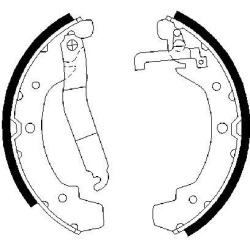 stabdžių trinkelių komplektas
                                BOSCH                                0986487193, BOSCH, 0986