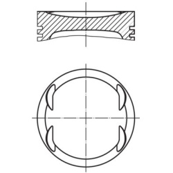 stūmoklis
                                MAHLE                                                007 PI 00153 001, MAHLE, 007P