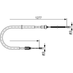 trosas, stovėjimo stabdys
                                BOSCH                                1987477645, BOSCH, 1987477645