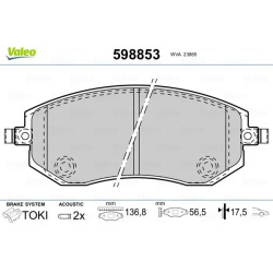 VALEO                                                598853, VALEO, 598853, auto detalė