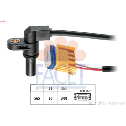 RPM jutiklis, automatinė transmisija Made in Italy - OE Equivalent
                                FACET                    
