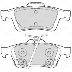 stabdžių trinkelių rinkinys, diskinis stabdys
                                VALEO                                601709,