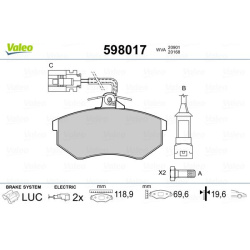 VALEO                                                598017, VALEO, 598017, auto detalė