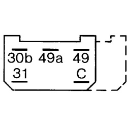 posūkio rodiklio pertraukiklis
                                BOSCH                                0335215143, BOSCH, 03352