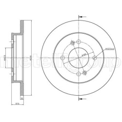 stabdžių diskas (1vnt)
                                METELLI                                                23-0929C, MET