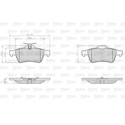 stabdžių trinkelių rinkinys, diskinis stabdys OPTIPACK for LCV
                                VALEO                      