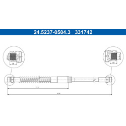 stabdžių žarnelė
                                ATE                                                24.5237-0504.3, ATE, 