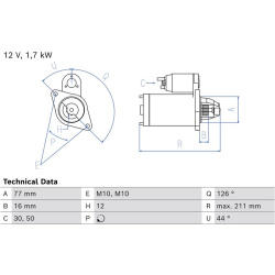 starteris
                                BOSCH                                                0986026290, BOSCH, 0986026290,